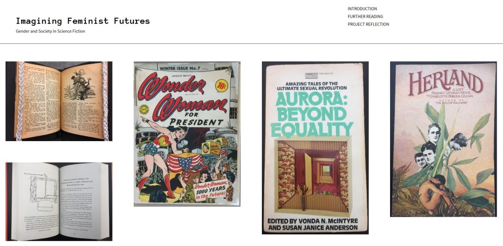 Imagining Feminist Futures website screenshot
